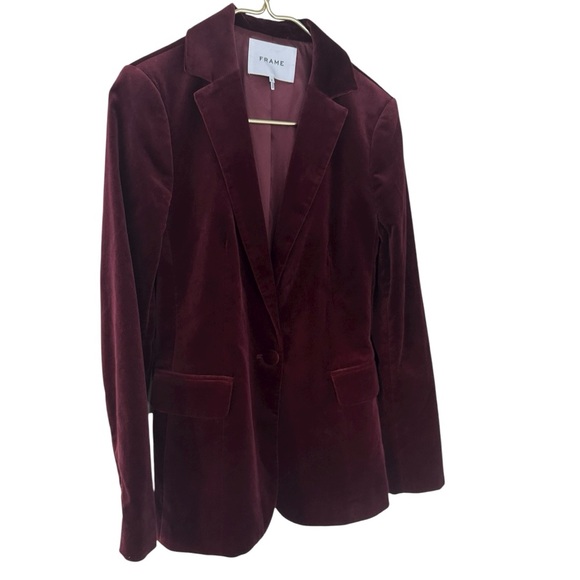 Frame • Velvet Classic Blazer Pinot - Picture 9 of 16